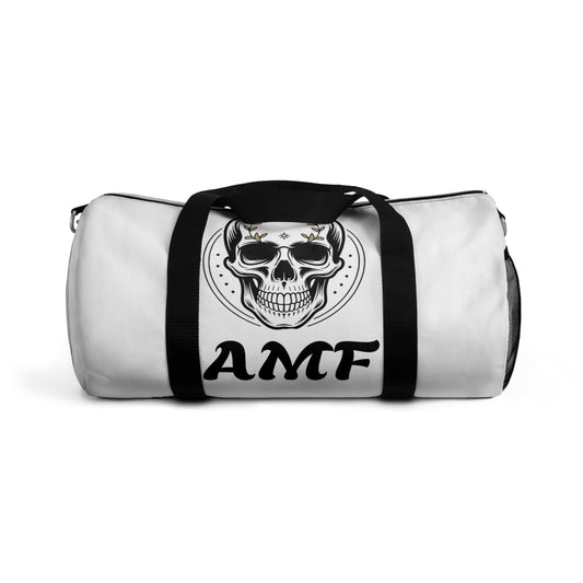 Skull AMF Graphic Duffel Bag – Gothic Travel & Gym Bag