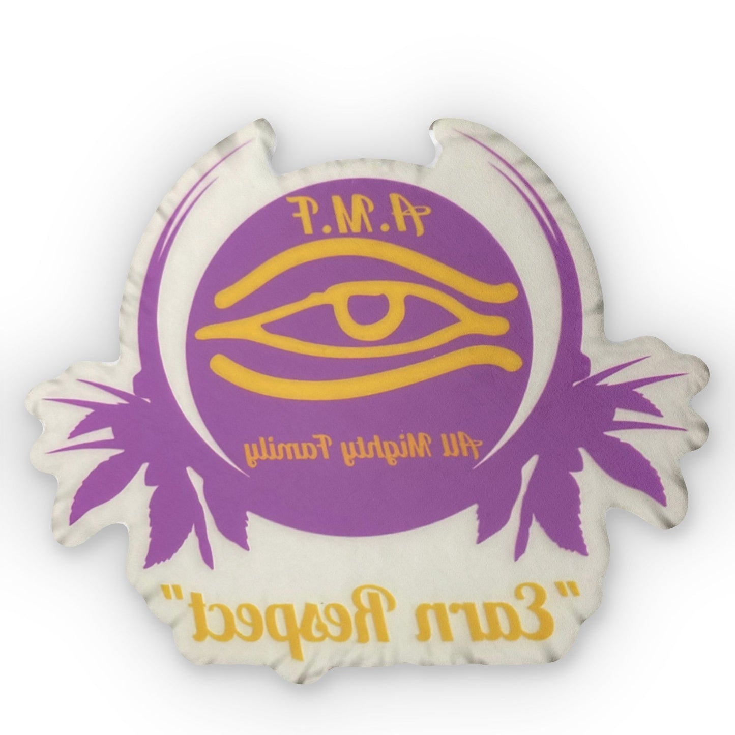 AMF Custom Shaped Pillow - 'Earn Respect' Decorative Cushion for Unique Home Decor