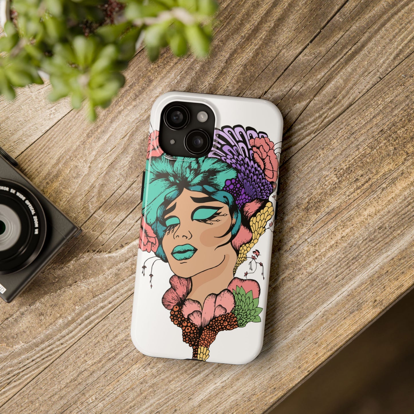 Colorful Artistic AMF Phone Cases - Unique Floral Phone Covers, Tough Cases for Women, Phone Accessories, Gifts for Her, Trendy Tech