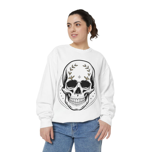 Skull Crest Sweatshirt — All Mighty Family Graphic Crewneck