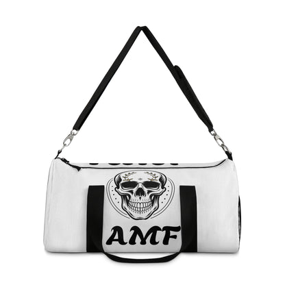 Skull AMF Graphic Duffel Bag – Gothic Travel & Gym Bag