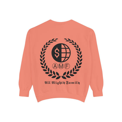 Skull Crest Sweatshirt — All Mighty Family Graphic Crewneck