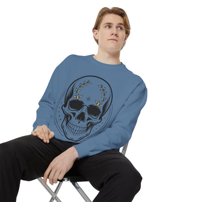 Skull Crest Sweatshirt — All Mighty Family Graphic Crewneck