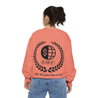 Skull Crest Sweatshirt — All Mighty Family Graphic Crewneck