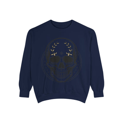 Skull Crest Sweatshirt — All Mighty Family Graphic Crewneck