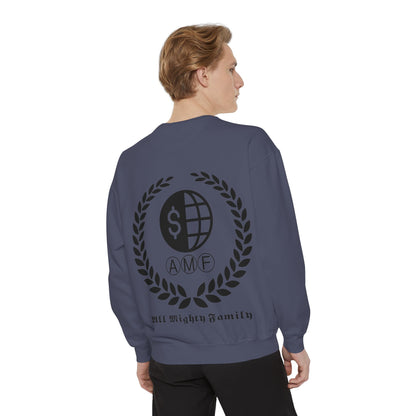 Skull Crest Sweatshirt — All Mighty Family Graphic Crewneck