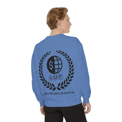 Skull Crest Sweatshirt — All Mighty Family Graphic Crewneck