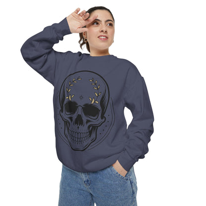 Skull Crest Sweatshirt — All Mighty Family Graphic Crewneck