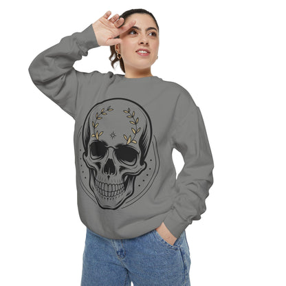 Skull Crest Sweatshirt — All Mighty Family Graphic Crewneck