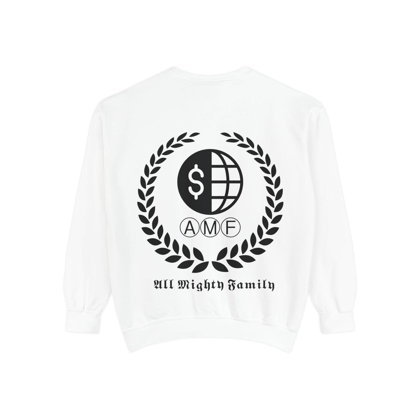 Skull Crest Sweatshirt — All Mighty Family Graphic Crewneck