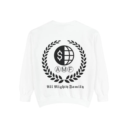 Skull Crest Sweatshirt — All Mighty Family Graphic Crewneck