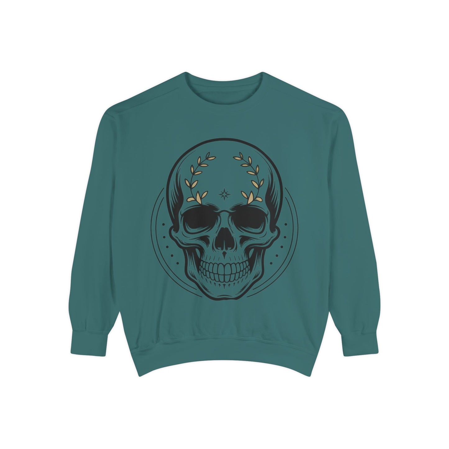 Skull Crest Sweatshirt — All Mighty Family Graphic Crewneck