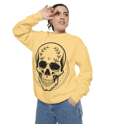 Skull Crest Sweatshirt — All Mighty Family Graphic Crewneck