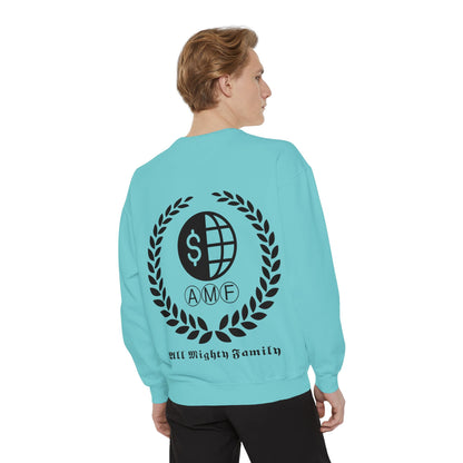 Skull Crest Sweatshirt — All Mighty Family Graphic Crewneck