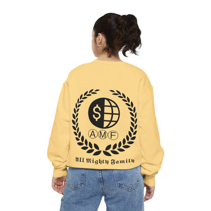 Skull Crest Sweatshirt — All Mighty Family Graphic Crewneck
