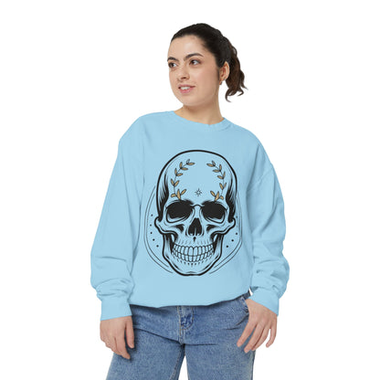 Skull Crest Sweatshirt — All Mighty Family Graphic Crewneck