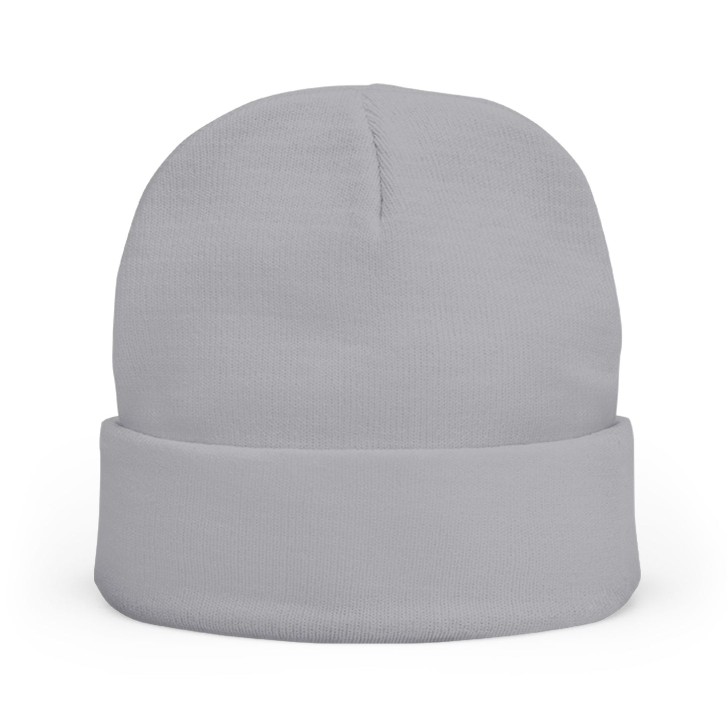 Embroidered Mystic Eye Knit Beanie — Purple & Gold Spiritual Winter Hat