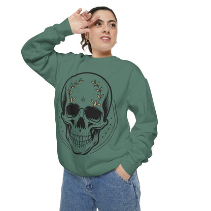 Skull Crest Sweatshirt — All Mighty Family Graphic Crewneck