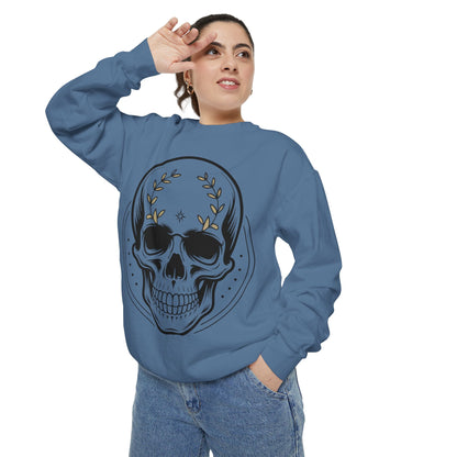 Skull Crest Sweatshirt — All Mighty Family Graphic Crewneck
