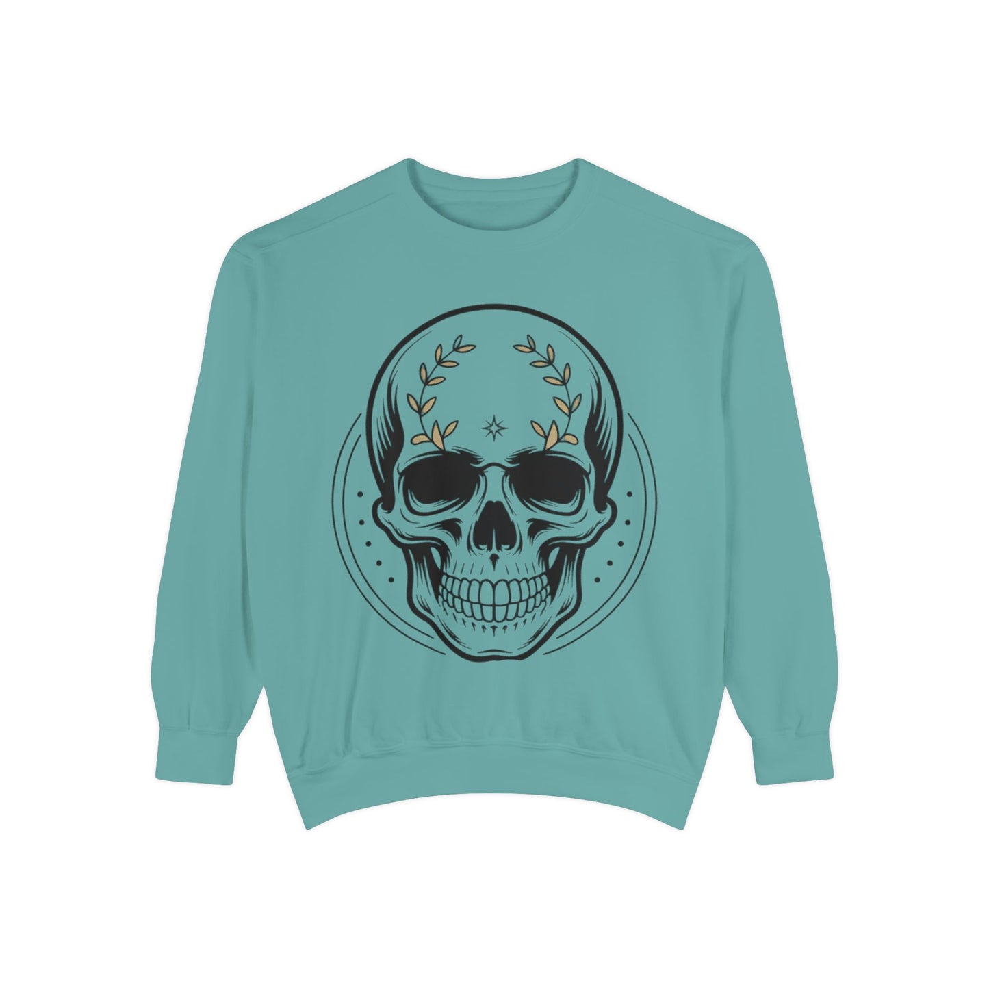 Skull Crest Sweatshirt — All Mighty Family Graphic Crewneck