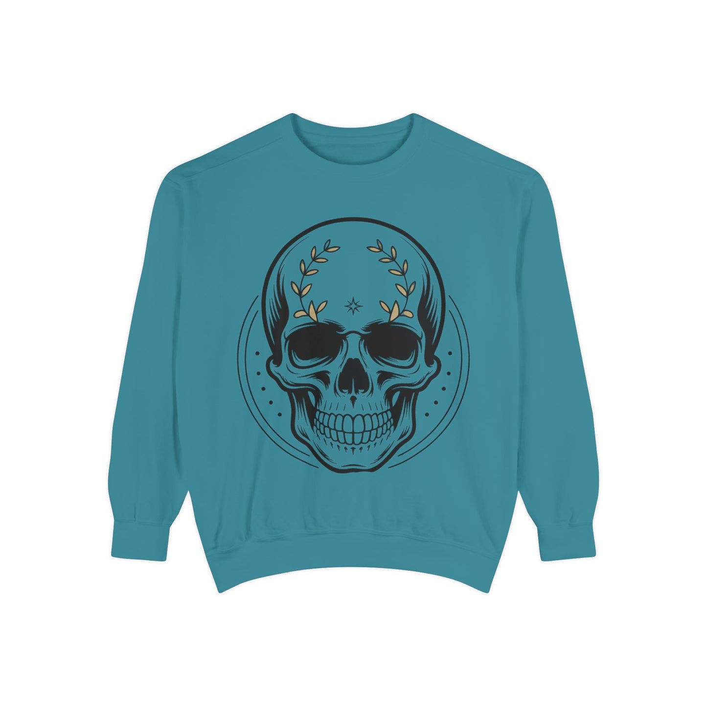 Skull Crest Sweatshirt — All Mighty Family Graphic Crewneck