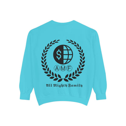 Skull Crest Sweatshirt — All Mighty Family Graphic Crewneck