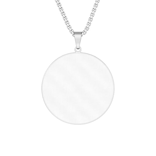 Round Custom Photo Pendant Necklace – Personalized Photo Locket Gift