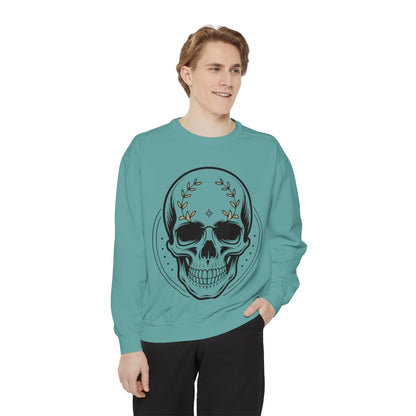 Skull Crest Sweatshirt — All Mighty Family Graphic Crewneck