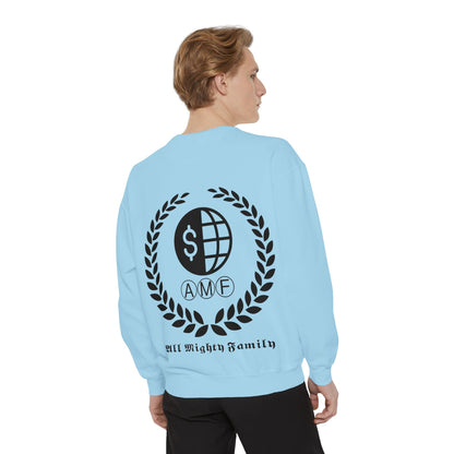 Skull Crest Sweatshirt — All Mighty Family Graphic Crewneck