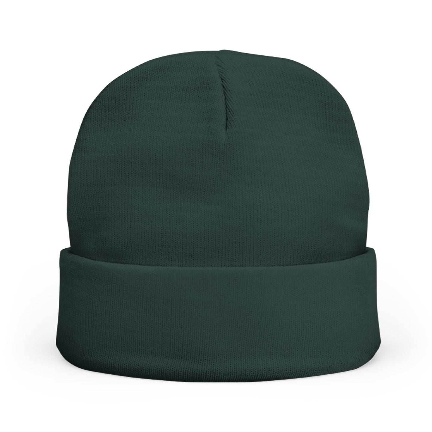 Embroidered Mystic Eye Knit Beanie — Purple & Gold Spiritual Winter Hat