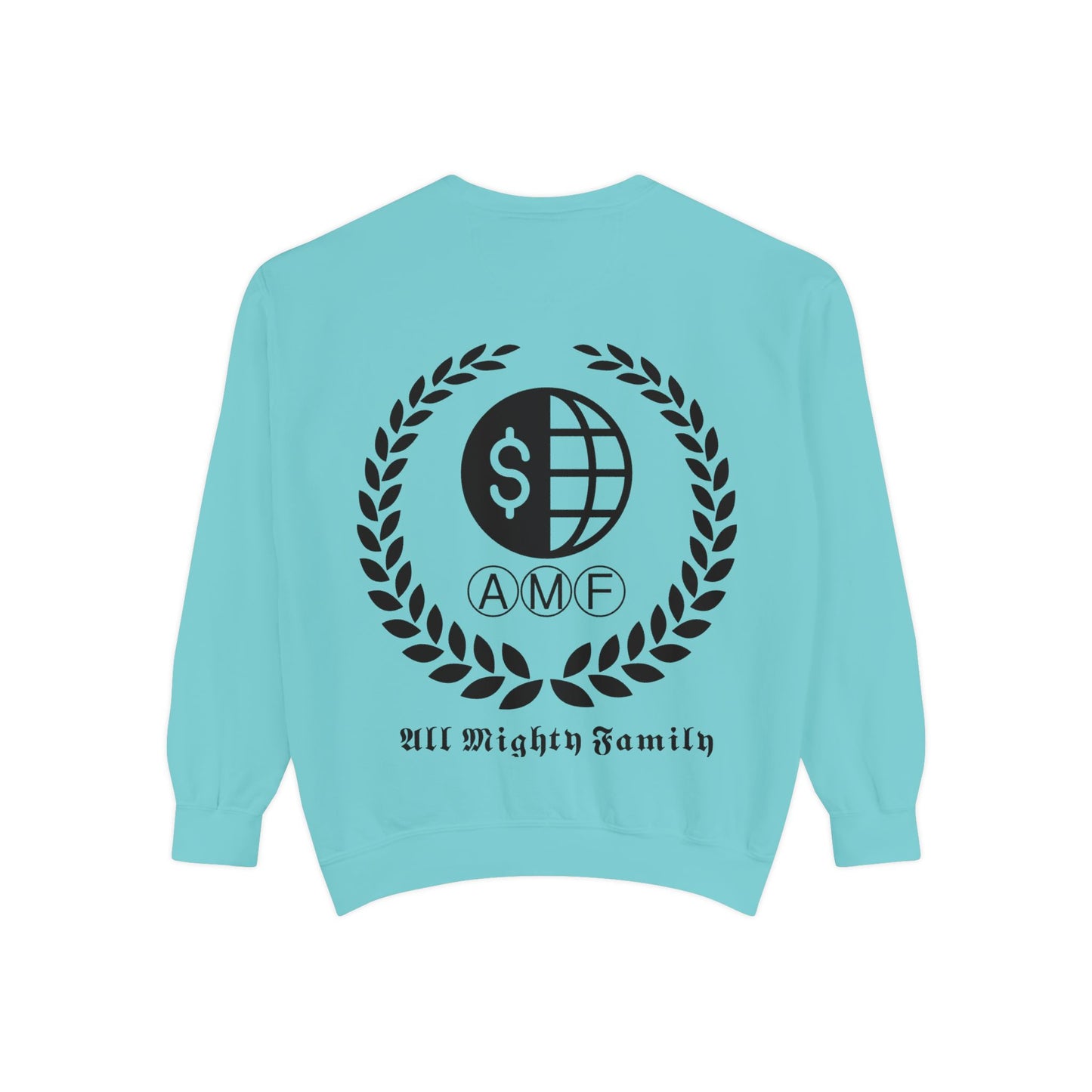 Skull Crest Sweatshirt — All Mighty Family Graphic Crewneck