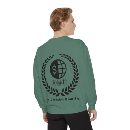 Skull Crest Sweatshirt — All Mighty Family Graphic Crewneck