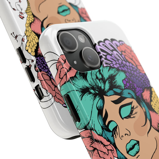 Colorful Artistic AMF Phone Cases - Unique Floral Phone Covers, Tough Cases for Women, Phone Accessories, Gifts for Her, Trendy Tech