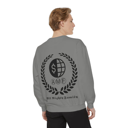 Skull Crest Sweatshirt — All Mighty Family Graphic Crewneck