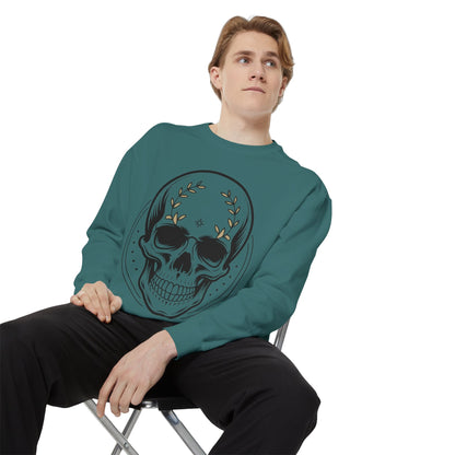 Skull Crest Sweatshirt — All Mighty Family Graphic Crewneck