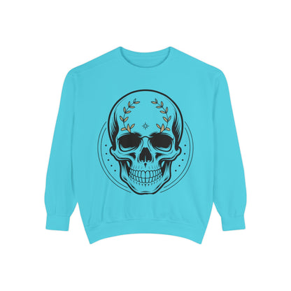 Skull Crest Sweatshirt — All Mighty Family Graphic Crewneck