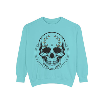 Skull Crest Sweatshirt — All Mighty Family Graphic Crewneck