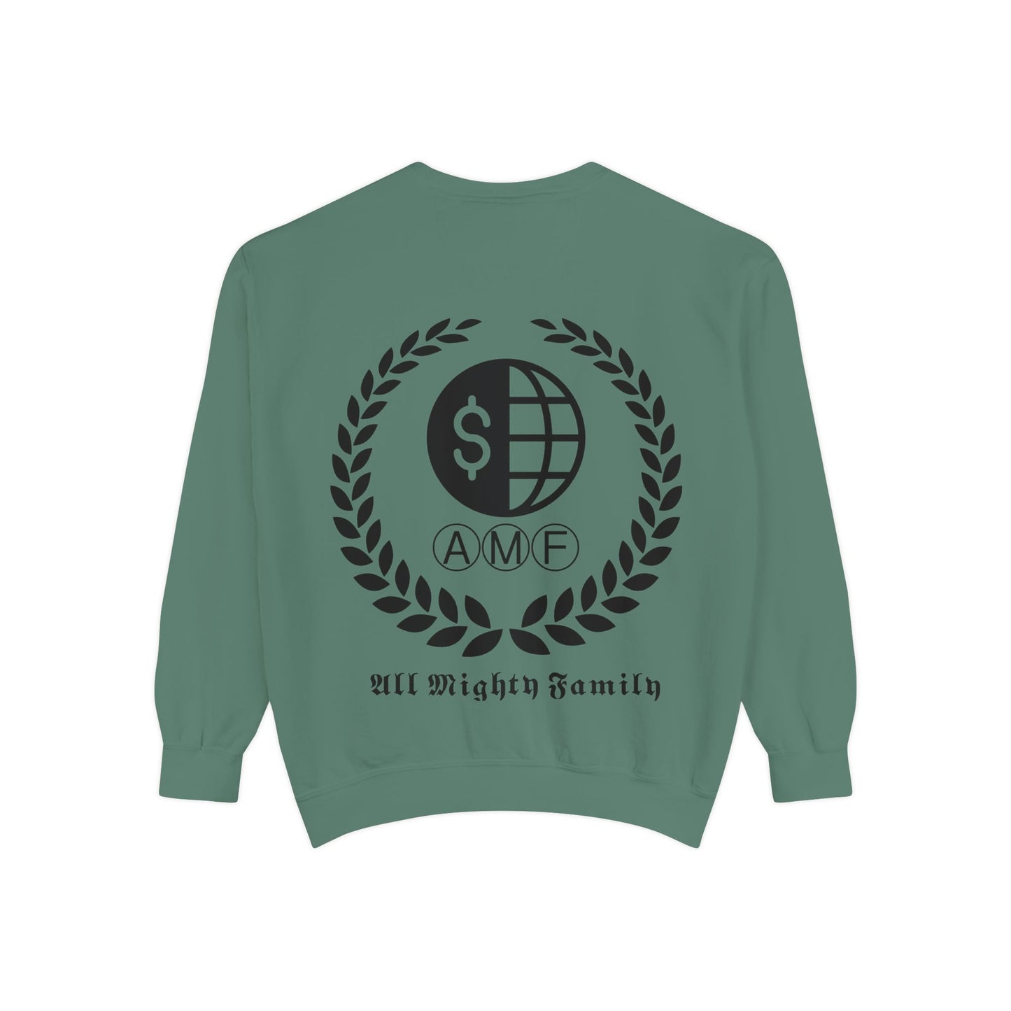 Skull Crest Sweatshirt — All Mighty Family Graphic Crewneck