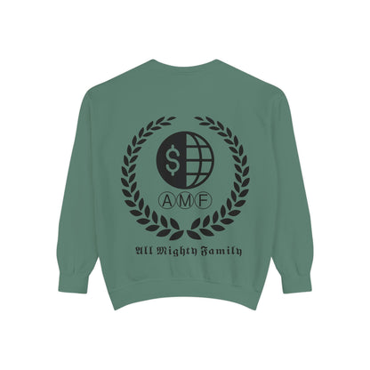 Skull Crest Sweatshirt — All Mighty Family Graphic Crewneck