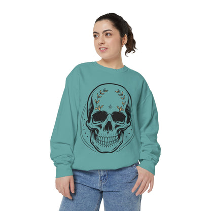 Skull Crest Sweatshirt — All Mighty Family Graphic Crewneck