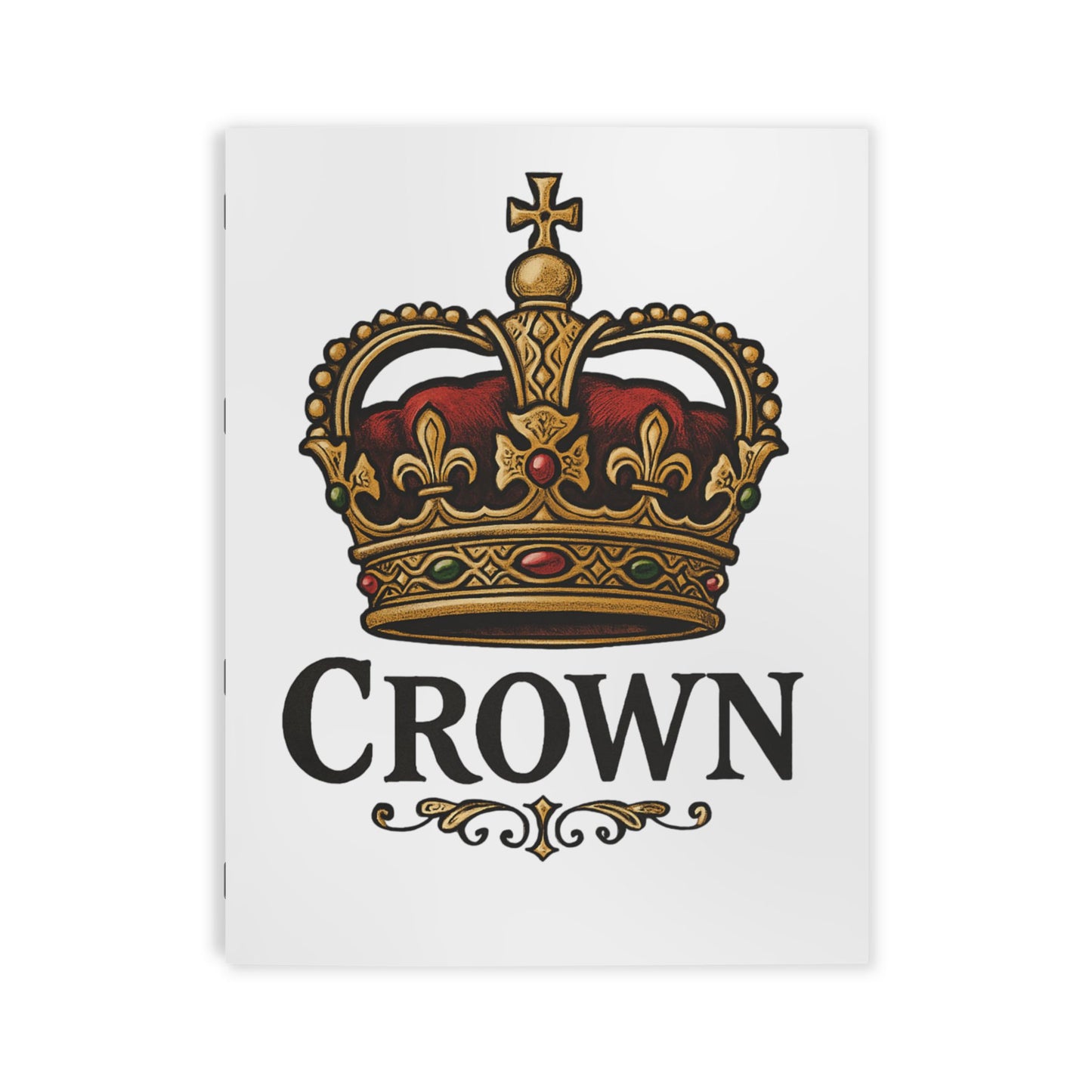 Crown Coloring Book — Royal Crown & 'Earn Respect' Decorative Designs