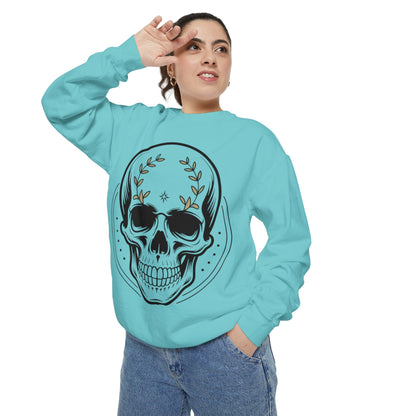 Skull Crest Sweatshirt — All Mighty Family Graphic Crewneck