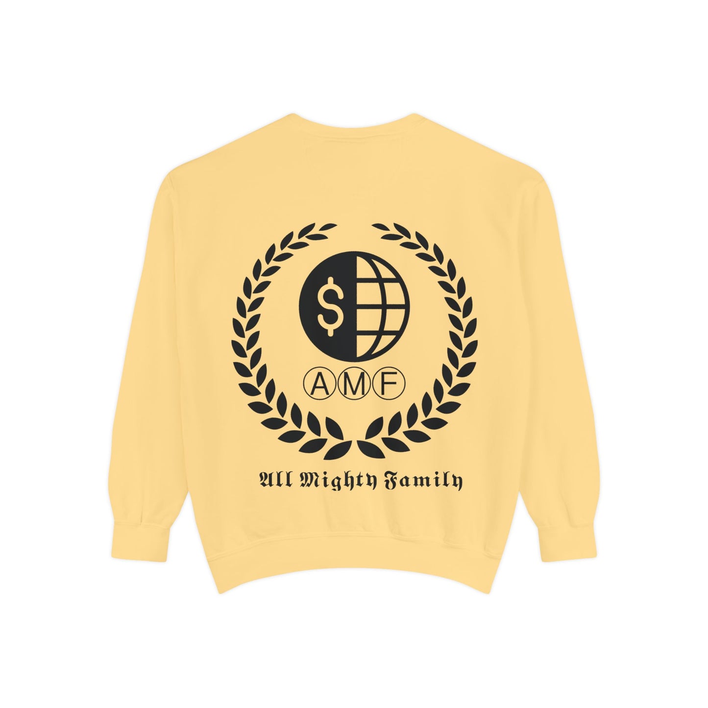 Skull Crest Sweatshirt — All Mighty Family Graphic Crewneck