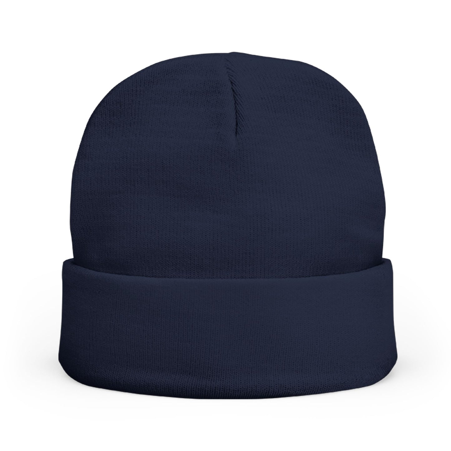 Embroidered Mystic Eye Knit Beanie — Purple & Gold Spiritual Winter Hat
