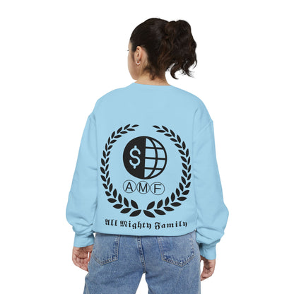 Skull Crest Sweatshirt — All Mighty Family Graphic Crewneck