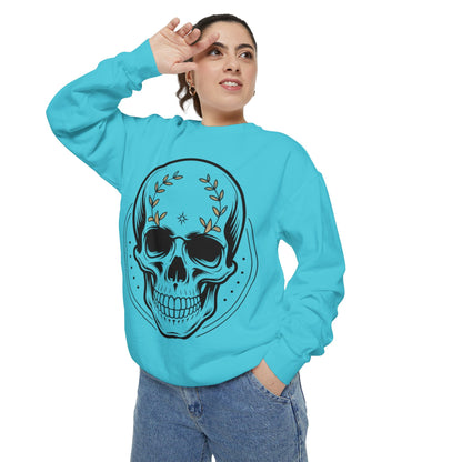 Skull Crest Sweatshirt — All Mighty Family Graphic Crewneck
