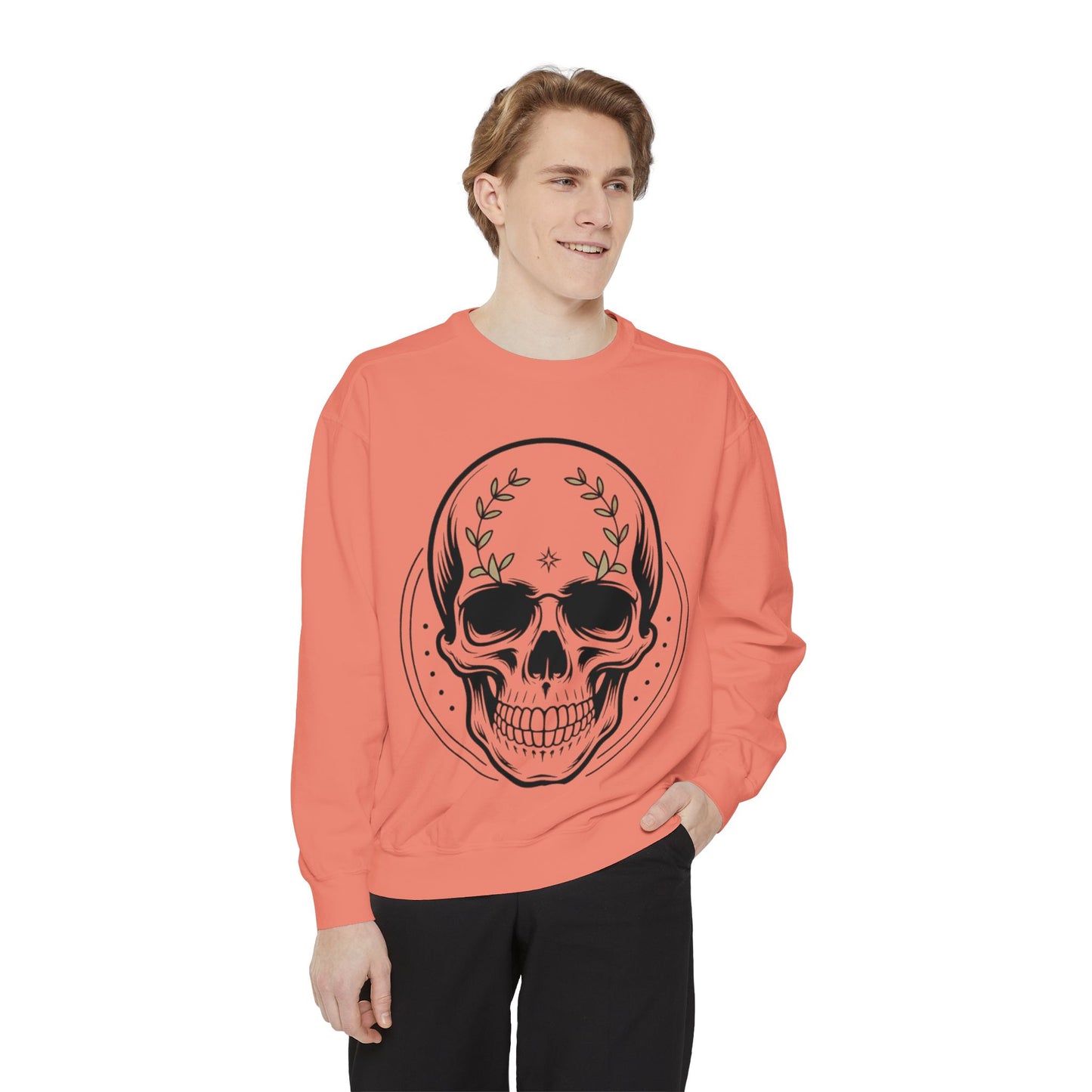 Skull Crest Sweatshirt — All Mighty Family Graphic Crewneck