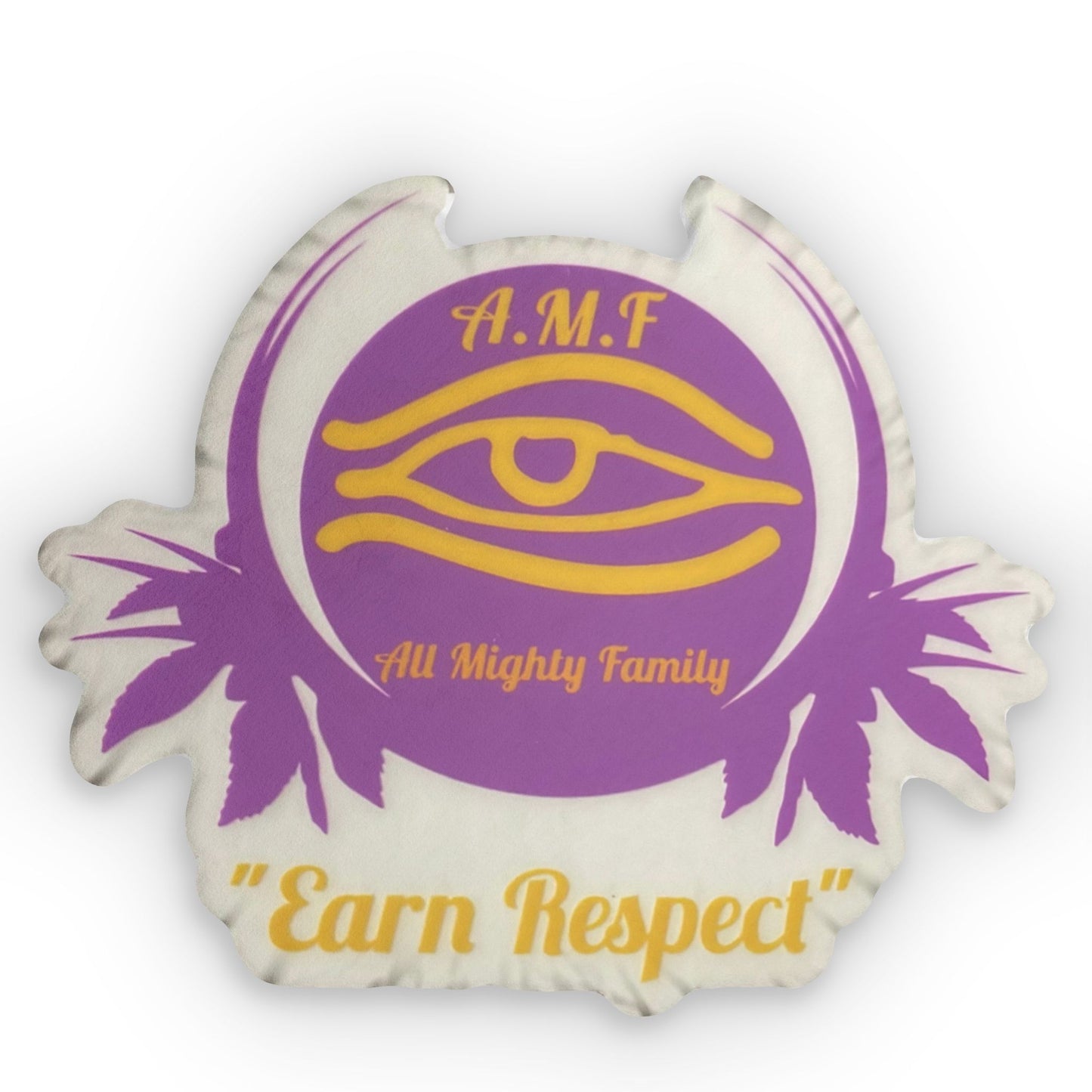 AMF Custom Shaped Pillow - 'Earn Respect' Decorative Cushion for Unique Home Decor