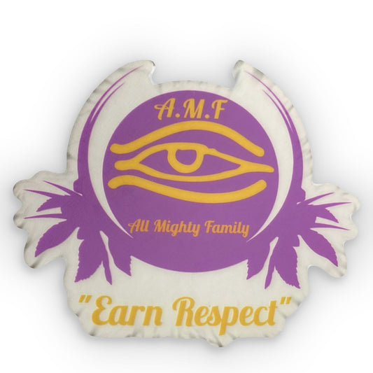 AMF Custom Shaped Pillow - 'Earn Respect' Decorative Cushion for Unique Home Decor