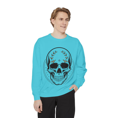 Skull Crest Sweatshirt — All Mighty Family Graphic Crewneck